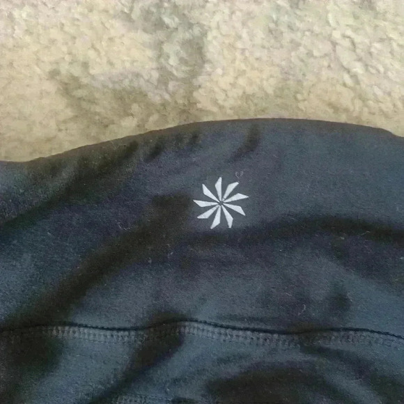 Athleta Womens Black Mid-rise Ruched Cropped Leggings S - Picture 4 of 11